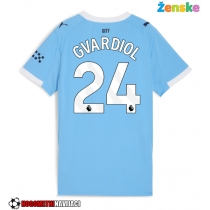 Ženske Nogometnih dresov Manchester City Josko Gvardiol #24 Domači 2025-26 Kratki rokavi